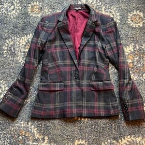Express plaid blazer